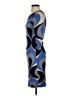 Boden 100% Viscose Graphic Blue Cocktail Dress Size 2 (petite) - photo 5