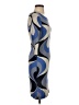 Boden 100% Viscose Graphic Blue Cocktail Dress Size 2 (petite) - photo 4