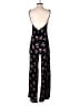 Blue Life 100% Rayon Floral Black Jumpsuit Size S - photo 2