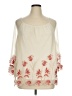 Chico's 100% Nylon Ivory 3/4 Sleeve Blouse Size XL (3) - photo 1