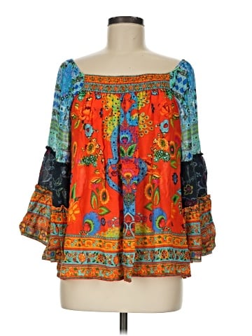 RUBY YAYA 3/4 Sleeve Blouse (view 1)