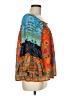 RUBY YAYA 100% Viscose Orange 3/4 Sleeve Blouse Size M - photo 4