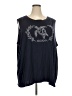 BLOOMCHIC Blue Sleeveless T-Shirt Size 28 - photo 1