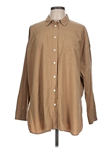 Madewell The Signature Poplin Oversized Shirt (view 1)