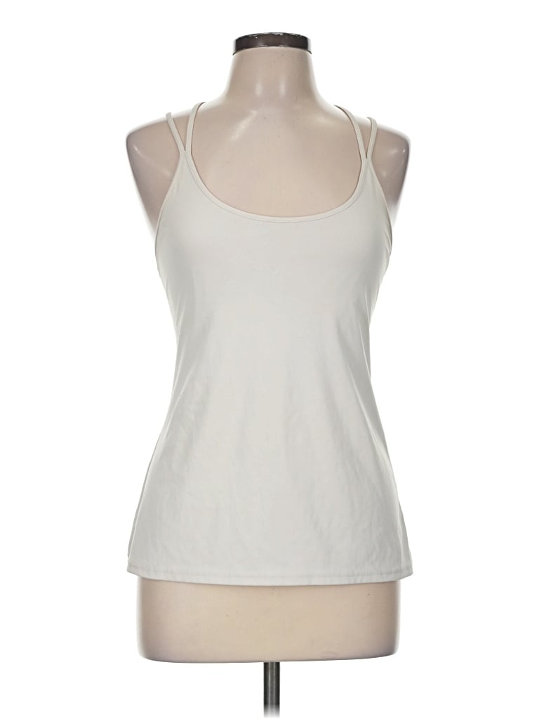Pre-owned Active By Old Navy Tank Top Ivory Halter Neckline Tops