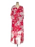 Lane Bryant 100% Polyester Print Red Cocktail Dress Size 24 - photo 1
