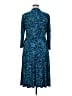 Chaps Print Blue Casual Dress Size XL - photo 2