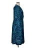 Chaps Print Blue Casual Dress Size XL - photo 4