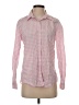 Joe Fresh Checkered-gingham Pink Long Sleeve Button-Down Shirt Size S - photo 1