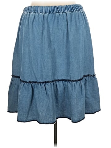BLOOMCHIC Denim Skirt (view 2)