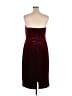 Express Solid Burgundy Cocktail Dress Size XL - photo 2