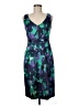 Tahari Print Blue Cocktail Dress Size 6 - photo 1