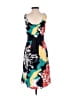 Beth Bowley 100% Silk Print Red Cocktail Dress Size 2 - photo 2