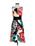 Beth Bowley 100% Silk Print Red Cocktail Dress Size 2 - photo 1