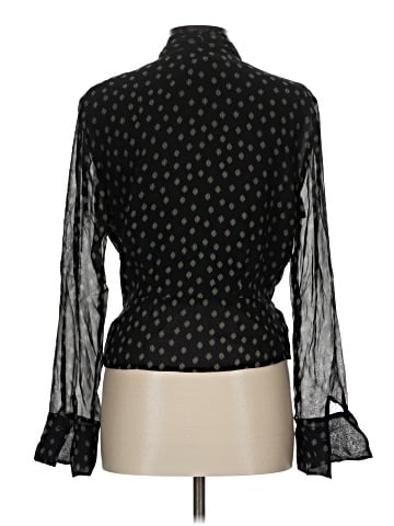 AK Anne Klein Long Sleeve Silk Top (view 2)