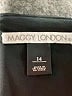 Maggy London Solid Black Cocktail Dress Size 14 - photo 7