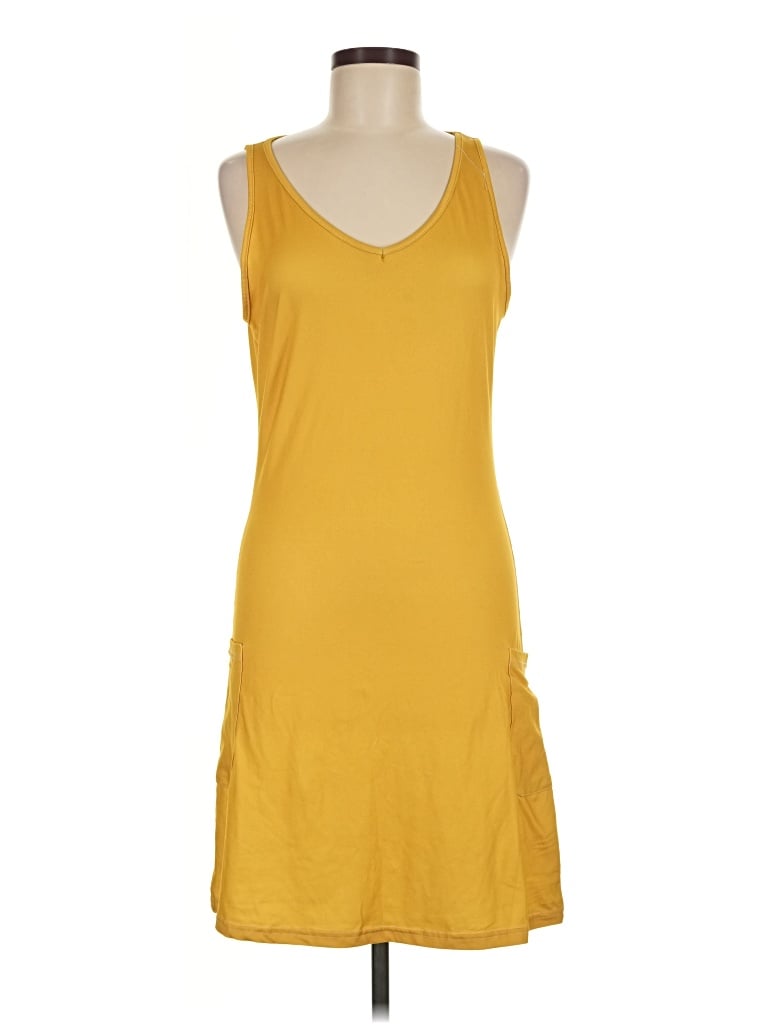 Pre-owned Unbranded Casual Dress In Yellow
