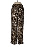 J.Crew 100% Polyester Animal Print Gold Casual Pants Size 6 - photo 2