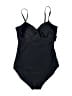Pour Moi? Solid Black One Piece Swimsuit Size Med Petite (34D) - photo 1