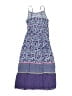 Cherokee 100% Rayon Paisley Purple Blue Dress Size 7 - 8 - photo 2