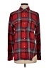 Chaps Plaid Red Long Sleeve Button-Down Shirt Size S (estimated) - photo 1