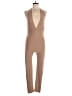 Capella Apparel Solid Brown Jumpsuit Size M - photo 1