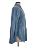 Thakoon 100% Tencel Blue Long Sleeve Button-Down Shirt Size L - photo 4