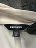 Express 100% Polyester Tan Long Sleeve Polo Size M - photo 7