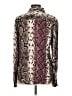 Calvin Klein Animal Print Brown Long Sleeve Blouse One size - photo 2