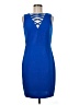 Jax Blue Cocktail Dress Size 8 - photo 1