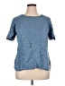 Forever 21 Plus Stars Blue Short Sleeve Top Size XL - photo 1