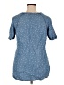 Forever 21 Plus Stars Blue Short Sleeve Top Size XL - photo 2