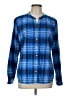 L.L.Bean 100% Cotton Plaid Blue Long Sleeve Button-Down Shirt Size L - photo 1