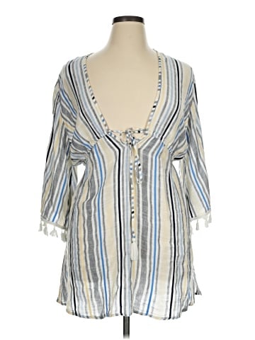 Blue Island 3/4 Sleeve Blouse (view 1)