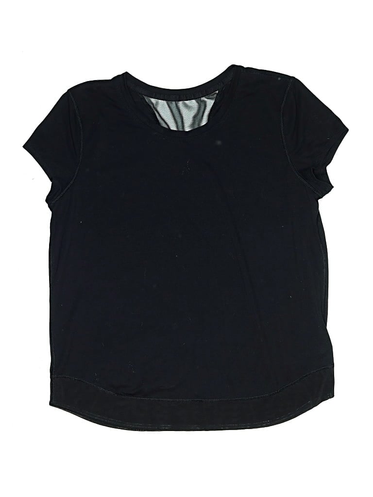 Pre-owned Athleta Girl Kids' Short Sleeve T-shirt In Black