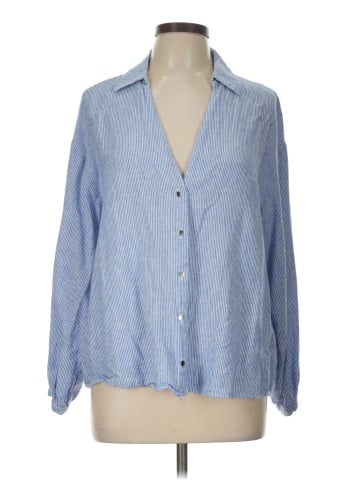 Zara Long Sleeve Button-Down Shirt (view 1)