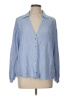 Zara Blue Long Sleeve Button-Down Shirt Size L - photo 1