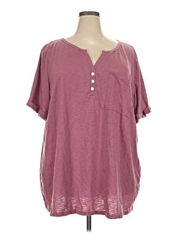 BLOOMCHIC Short Sleeve Henley (view 1)