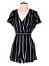 Xhilaration 100% Polyester Stripes Black Romper Size M - photo 1