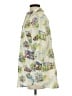 Chico's 100% Linen Print Green 3/4 Sleeve Button-Down Shirt Size Sm (0) - photo 5