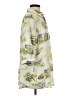 Chico's 100% Linen Print Green 3/4 Sleeve Button-Down Shirt Size Sm (0) - photo 4