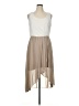 JBS 100% Polyester Solid Tan Casual Dress Size 14 - photo 1