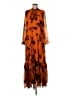 Daniel Rainn 100% Polyester Orange Casual Dress Size M - photo 1