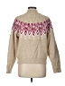 Ann Taylor LOFT Chevron-herringbone Tan Pullover Sweater Size L - photo 2