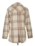 For Love & Lemons 100% Polyester Plaid Ivory Coat Size XXS - photo 2