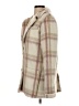 For Love & Lemons 100% Polyester Plaid Ivory Coat Size XXS - photo 5