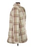 For Love & Lemons 100% Polyester Plaid Ivory Coat Size XXS - photo 4