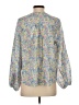 LoveShackFancy 100% Cotton Blue 3/4 Sleeve Blouse Size S - photo 2