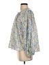 LoveShackFancy 100% Cotton Blue 3/4 Sleeve Blouse Size S - photo 5