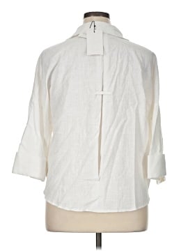 Zara 3/4 Sleeve Button-Down Shirt (view 2)